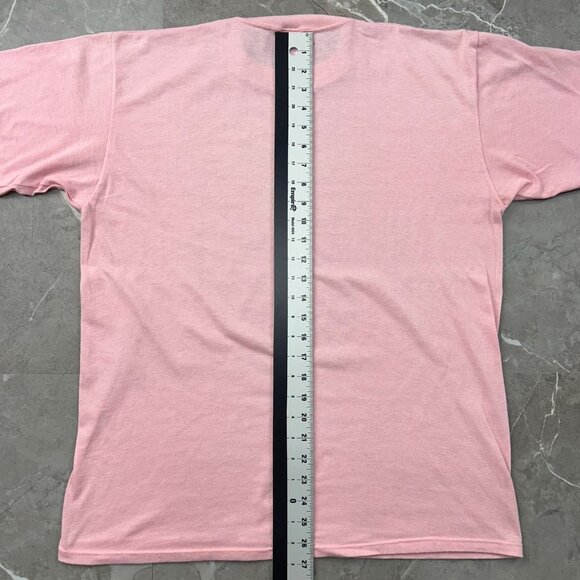 Vintage Ohio Central Railroad Graphic Tee Mens XL Sugar Creek Short Sleeve Pink - Picture 11 of 12